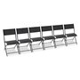 Voir la diapositive 1 : Paris Prix Lot de 6 Chaises de Jardin Pliantes  Boston  82cm Gris Anthracite