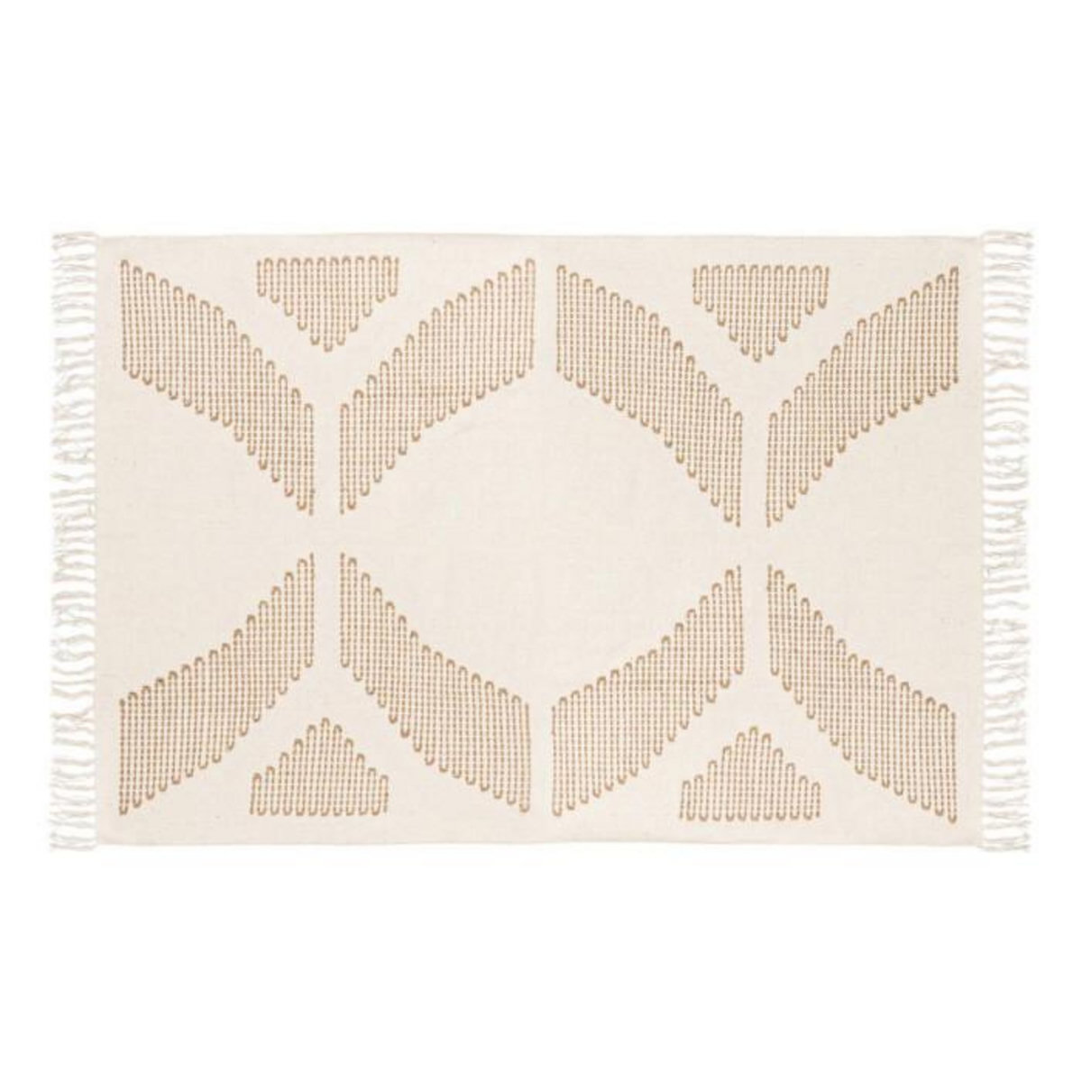 ATMOSPHERA Tapis Brodé  Inuit Dreams  120x170cm Blanc