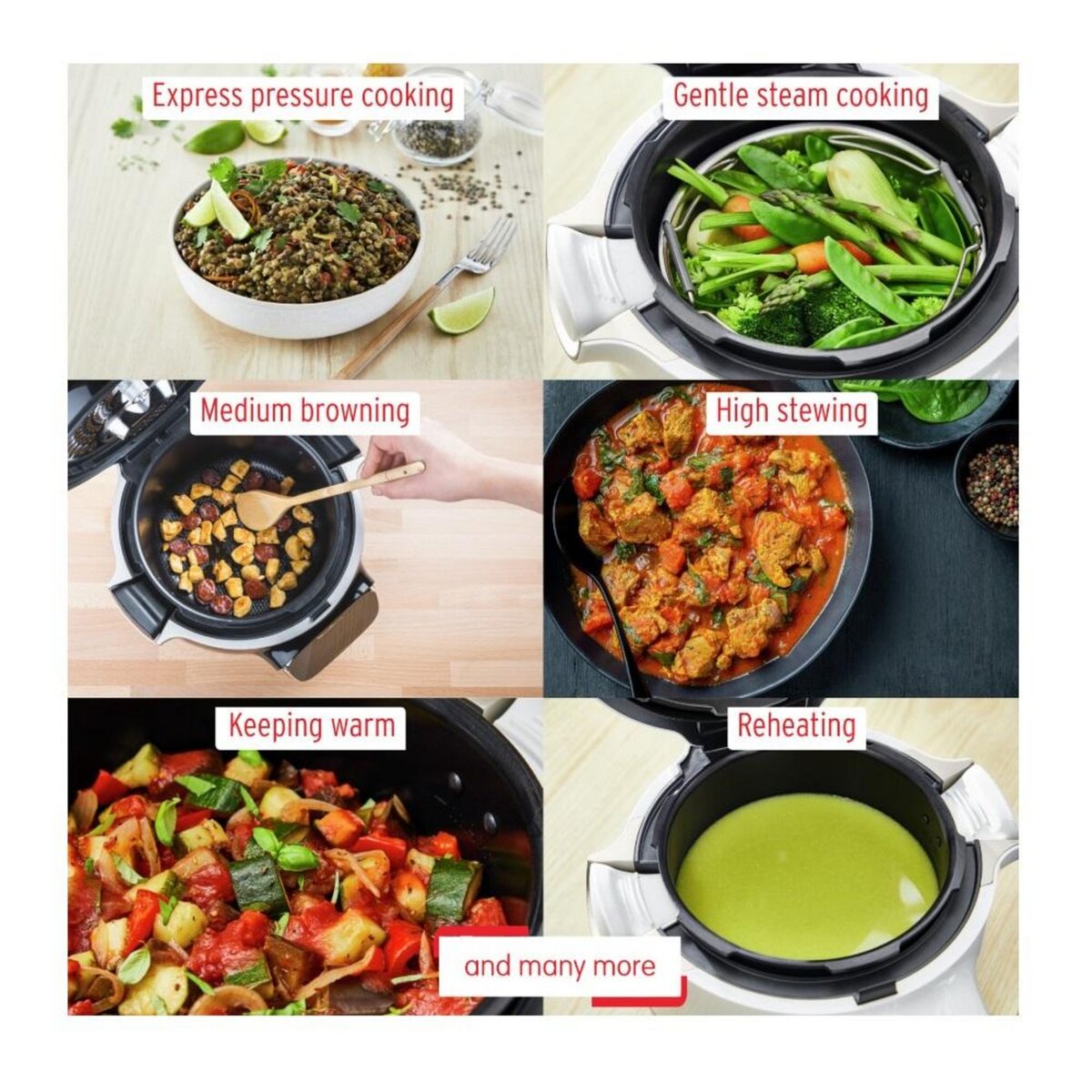 MOULINEX Multicuiseur intelligent 3l 900w blanc/argent - YY5132FB