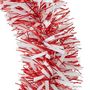 Voir la diapositive 2 : ATMOSPHERA Guirlande de Noël Boa  Embossée  200cm Rouge & Blanc