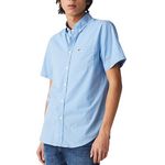 Lacoste Chemise Manches Courtes  Homme Lacoste Turquin. Coloris disponibles : Bleu