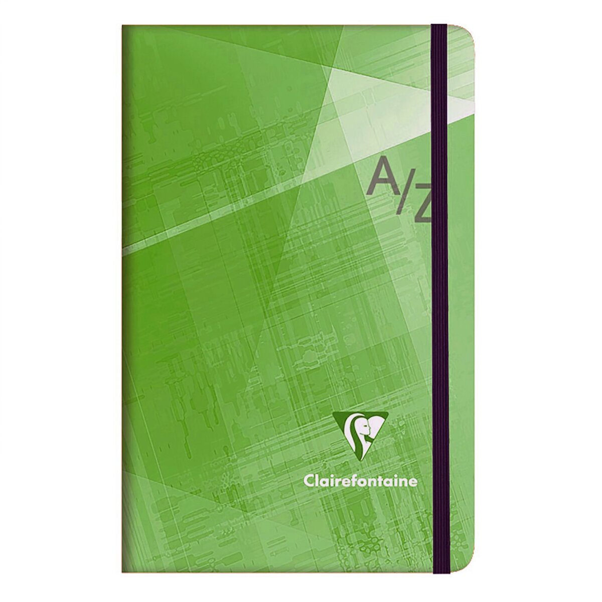 CLAIREFONTAINE Carnet piqure élastique 11x17cm 96 pages - Petits carreaux - vert