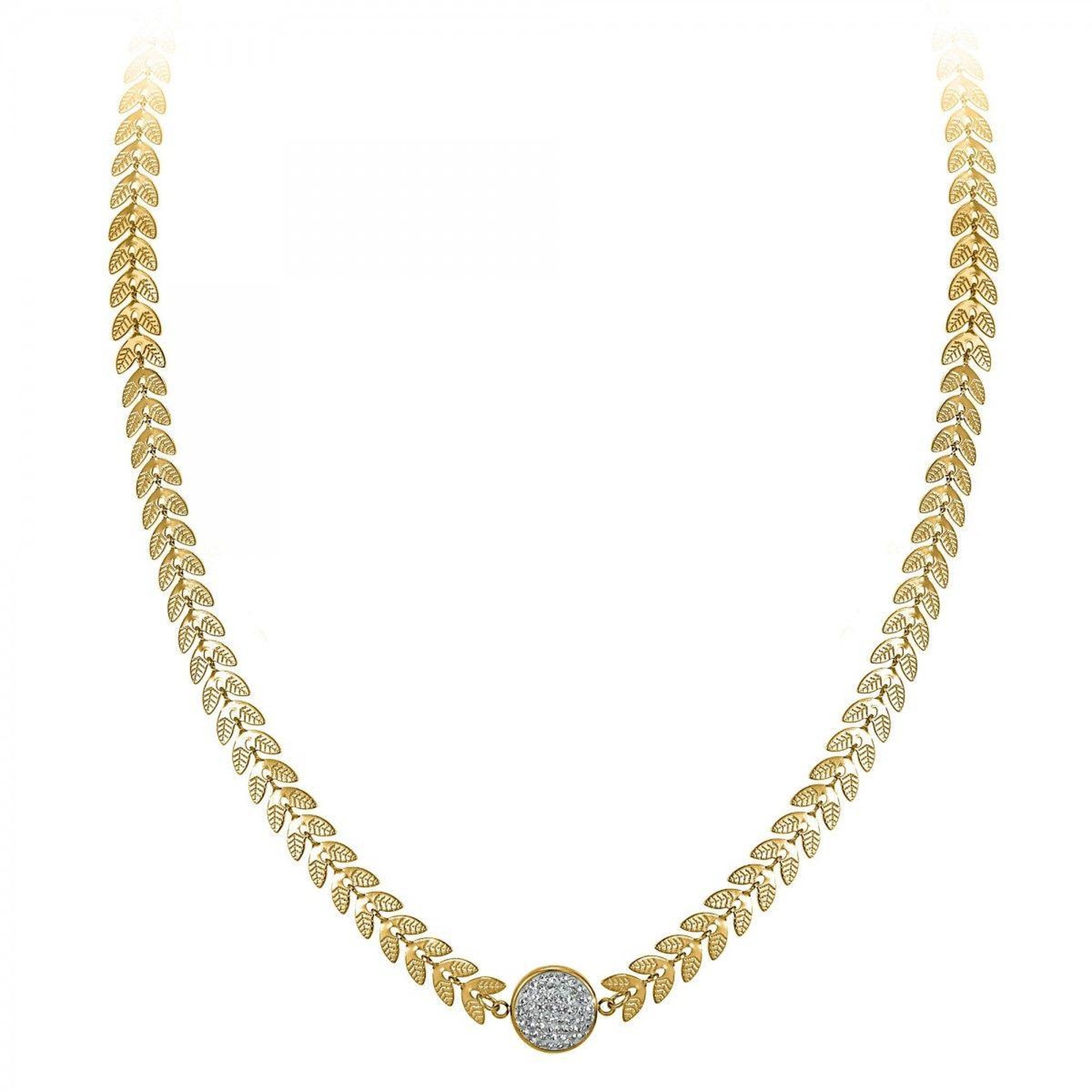 Voir la diapositive 3 : SC BOHEME Collier en acier orné de Cristaux scintillants par SC Bohème en Acier Rhodié argenté