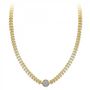 Voir la diapositive 3 : SC BOHEME Collier en acier orné de Cristaux scintillants par SC Bohème en Acier Rhodié argenté