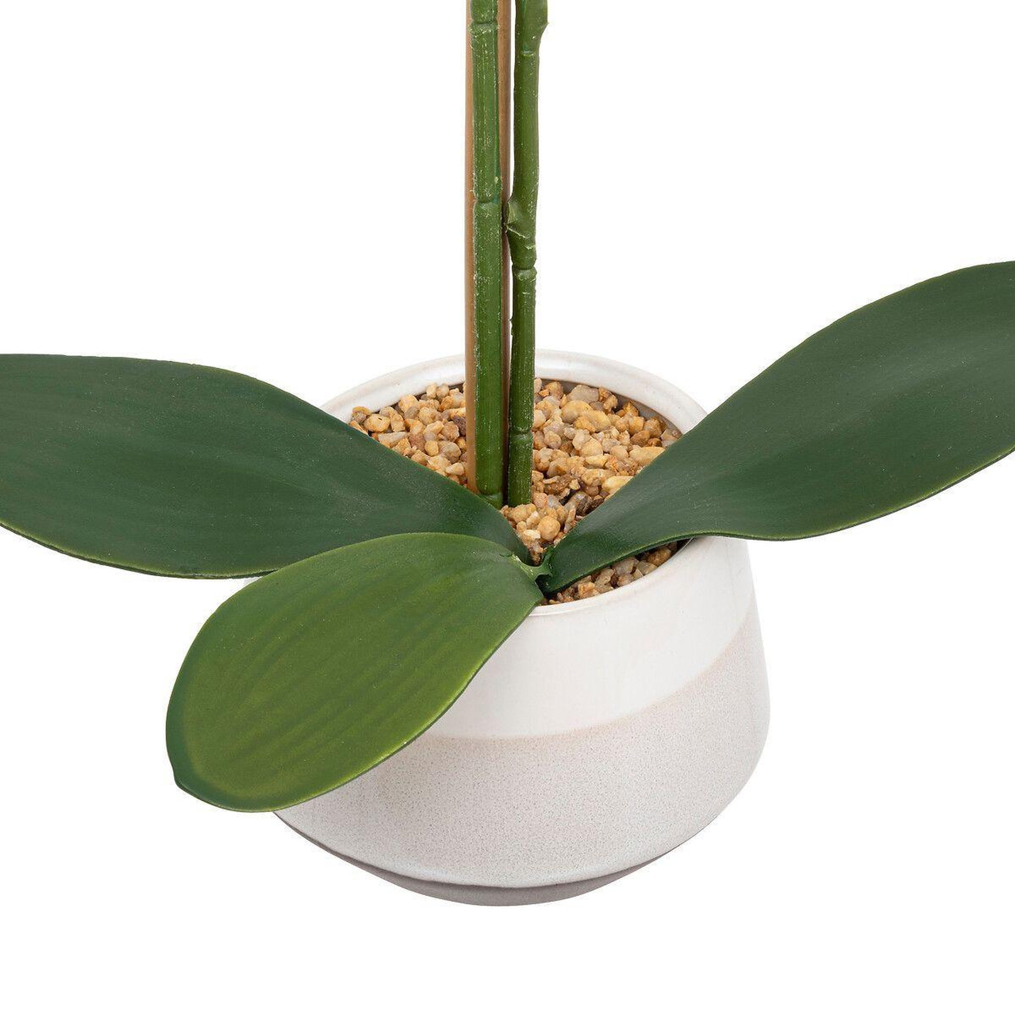 Voir la diapositive 3 : ATMOSPHERA Orchidée artificielle en pot  clera  52cm blanc