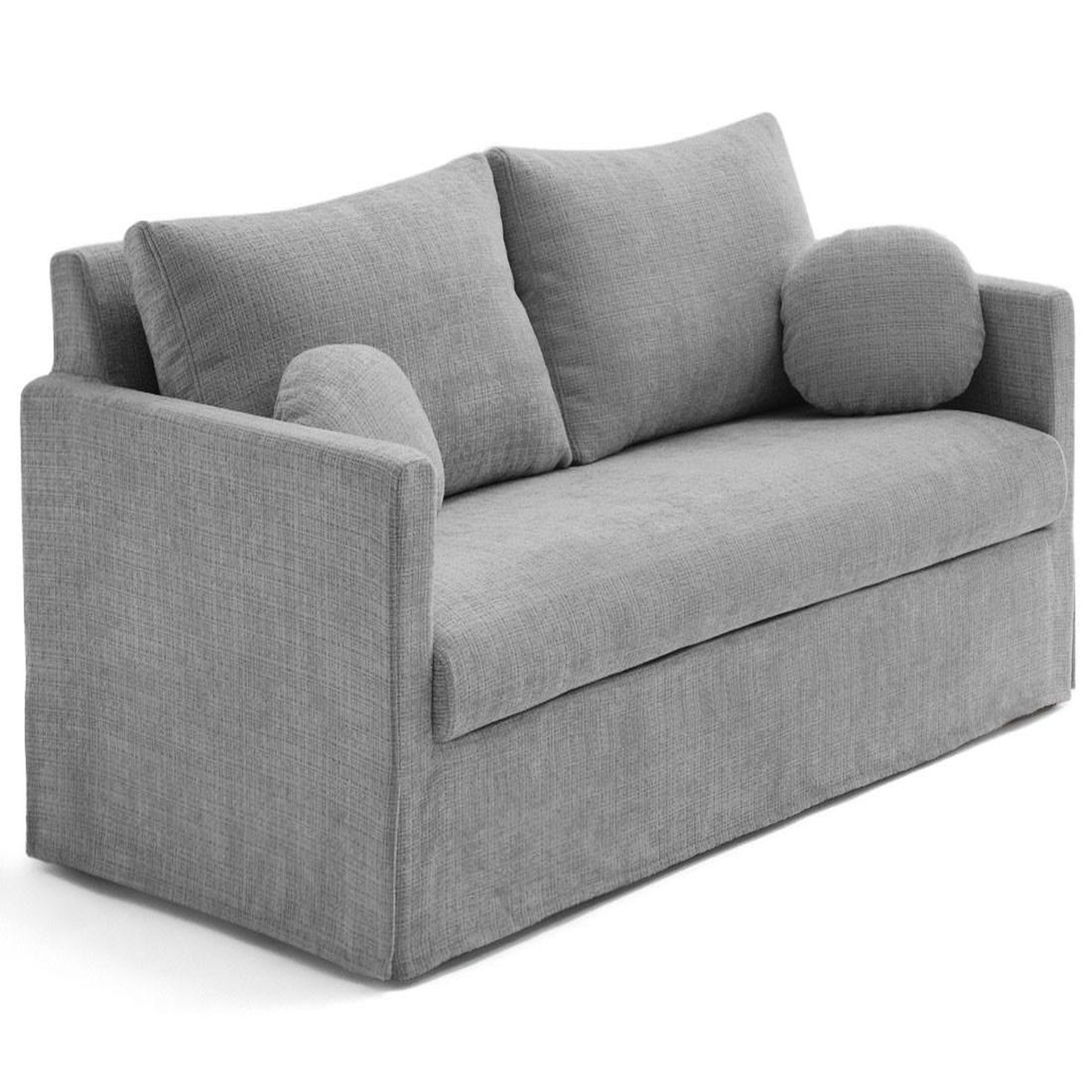 Voir la diapositive 5 : LISA DESIGN Serena - canapé droit déhoussable 3 places en velours texturé