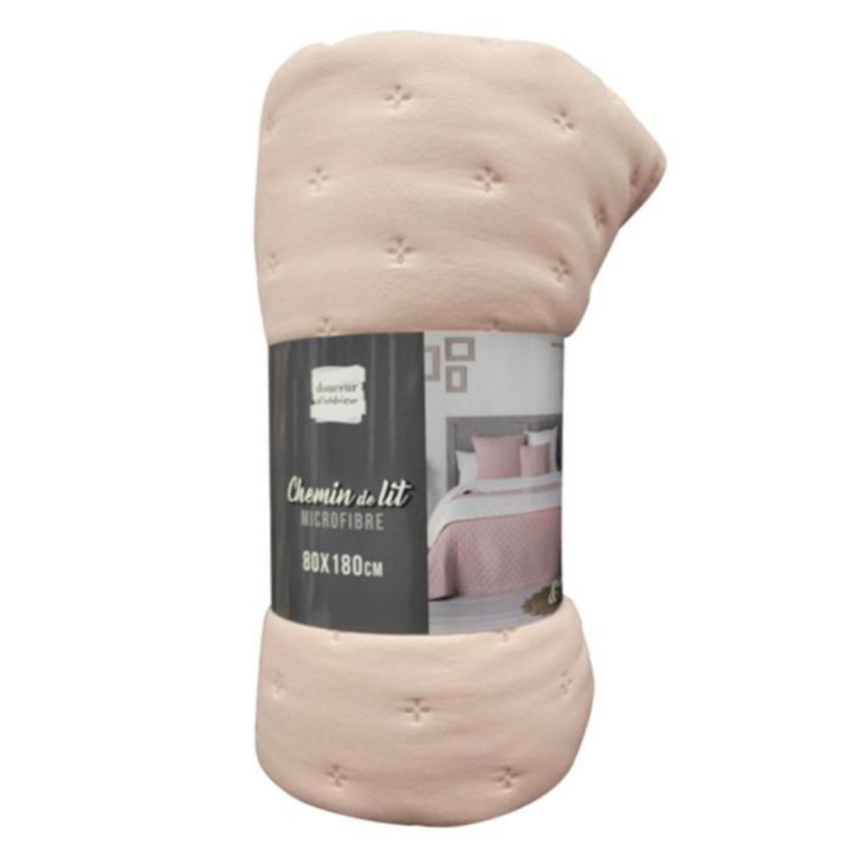 Paris Prix Dessus de Lit Matelassé  Mellow  80x180cm Rose & Blanc