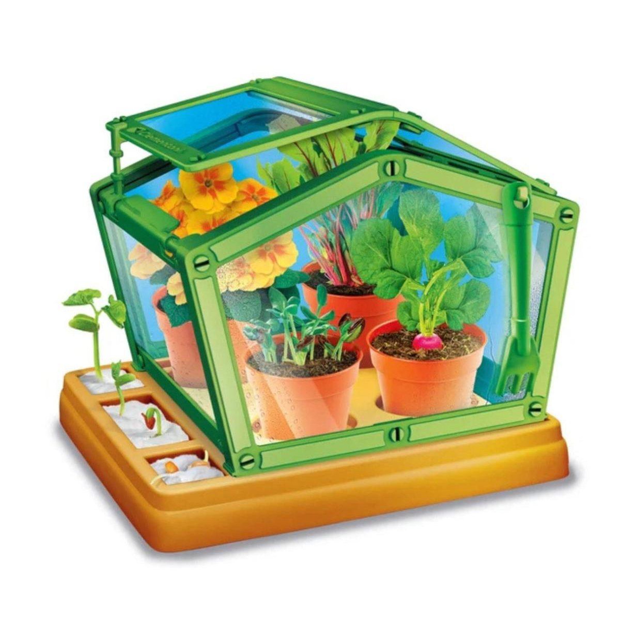 Voir la diapositive 3 : CLEMENTONI Coffret scientifique  50861 science  and  jeu - ma première serre