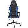 Voir la diapositive 3 : VIDAXL Chaise de jeu de massage Noir et bleu Similicuir