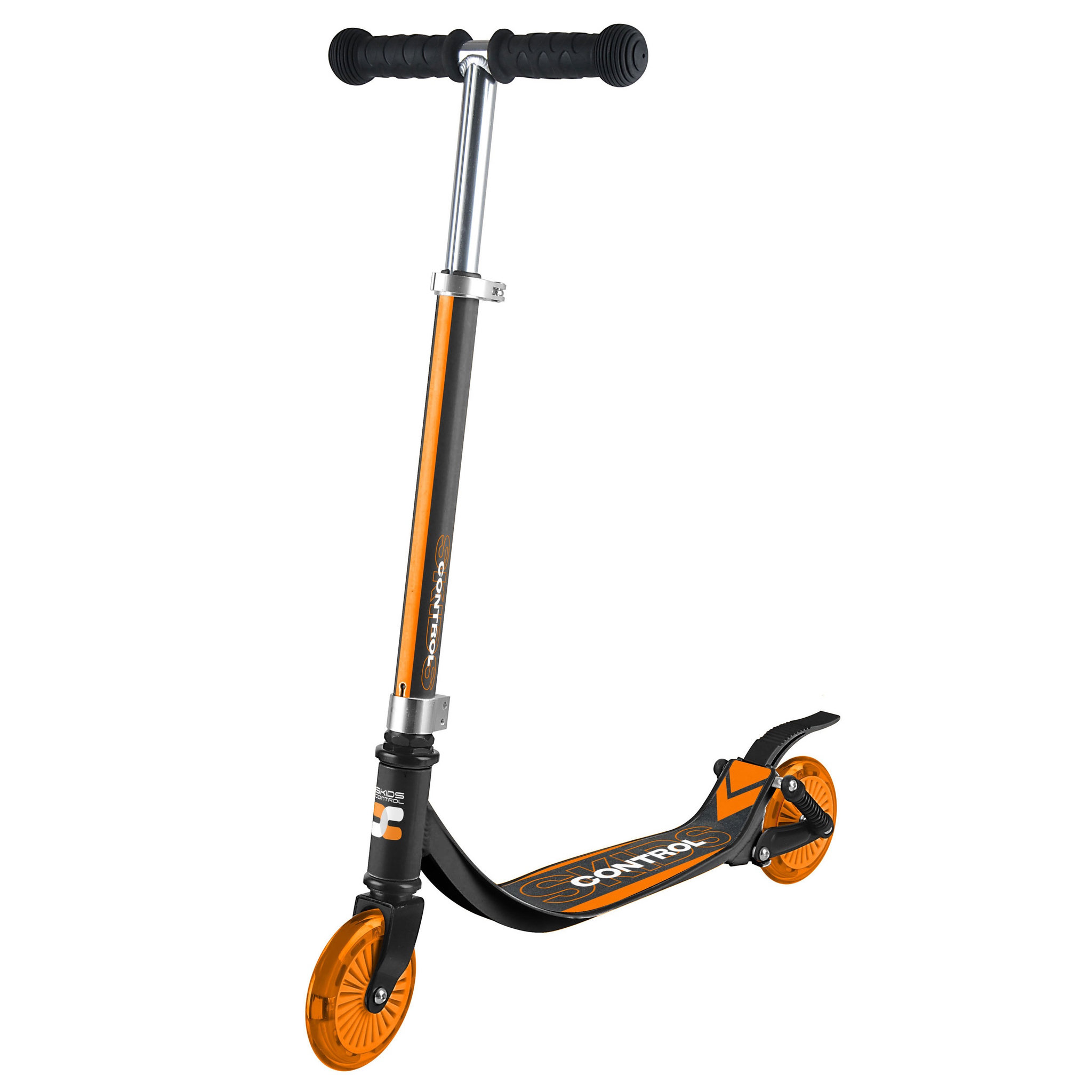 Voir la diapositive 1 : Skids Control Trottinette ajustable double suspensions 125mm - Skids Control