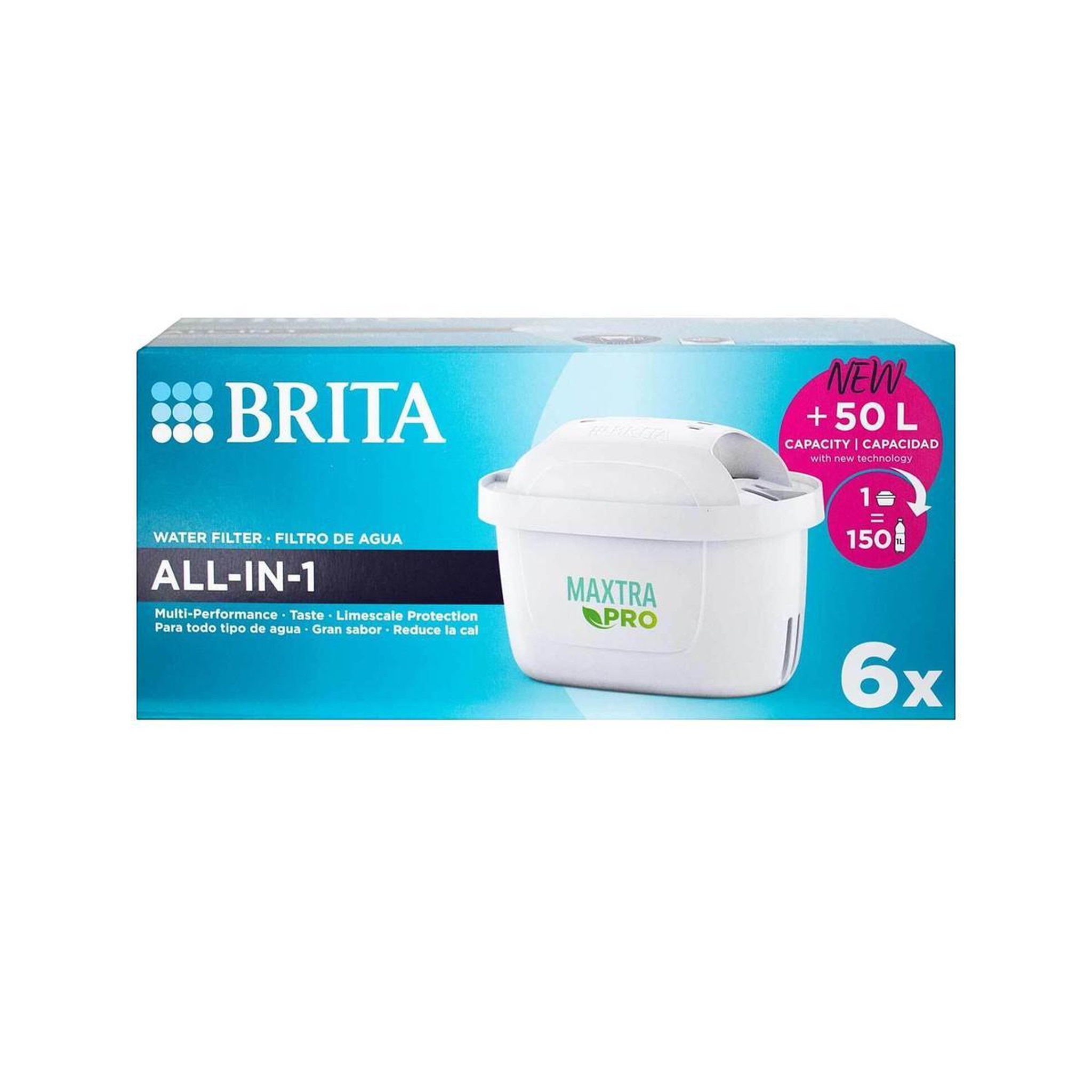 Brita Cartouche de filtre à eau maxtra pro 6 pièces