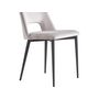Voir la diapositive 5 : Habitat et Jardin Lot de 2 chaises en velours  Fedora  - Gris clair