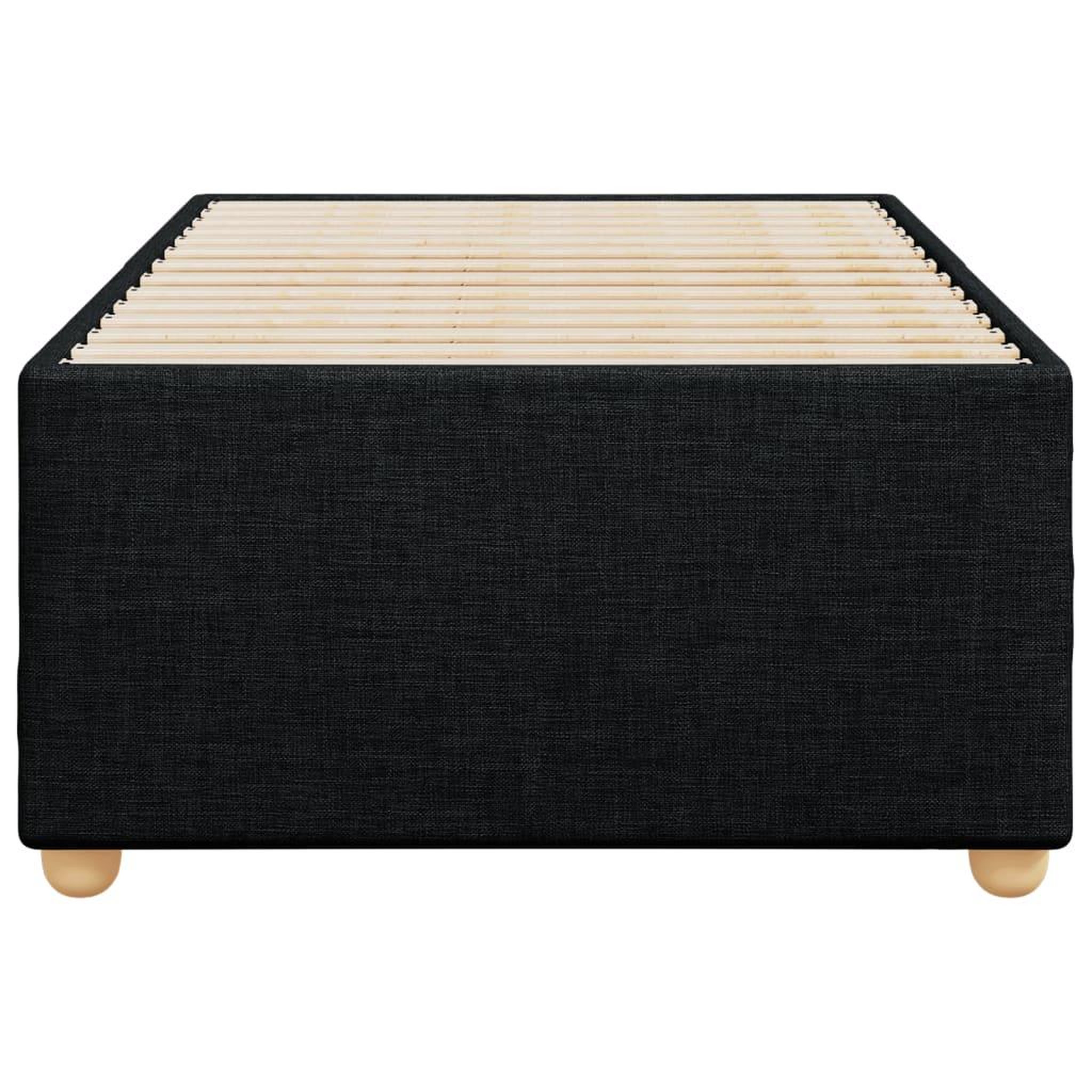 Voir la diapositive 4 : VIDAXL Cadre de lit sans matelas noir 80x200 cm tissu