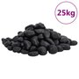 Voir la diapositive 2 : VIDAXL Galets polis 25 kg noir 2 5 cm