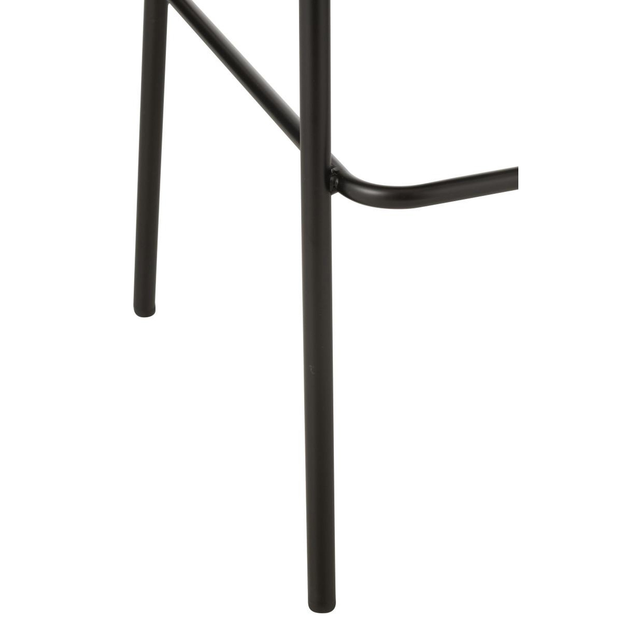 Voir la diapositive 6 : J-LINE Chaise de bar design  lone  97cm noir & gris