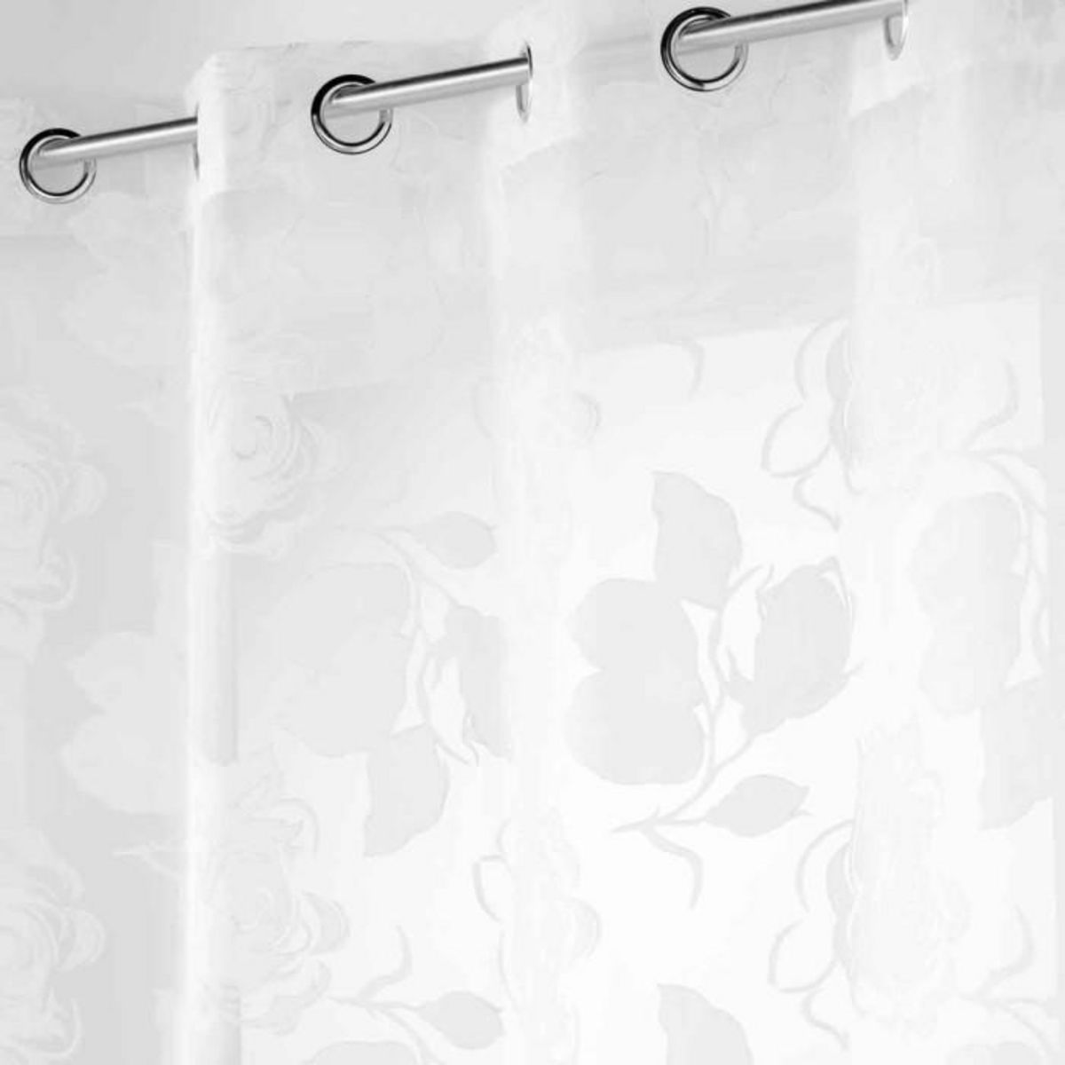 Paris Prix Rideau Voilage à Œillets  Florinella  140x240cm Blanc