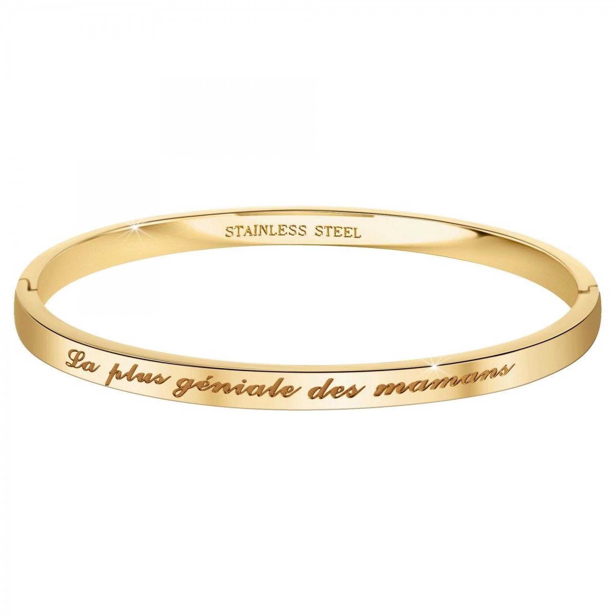 SC CRYSTAL La plus géniale des mamans - Bracelet SC Crystal en Acier Finement doré
