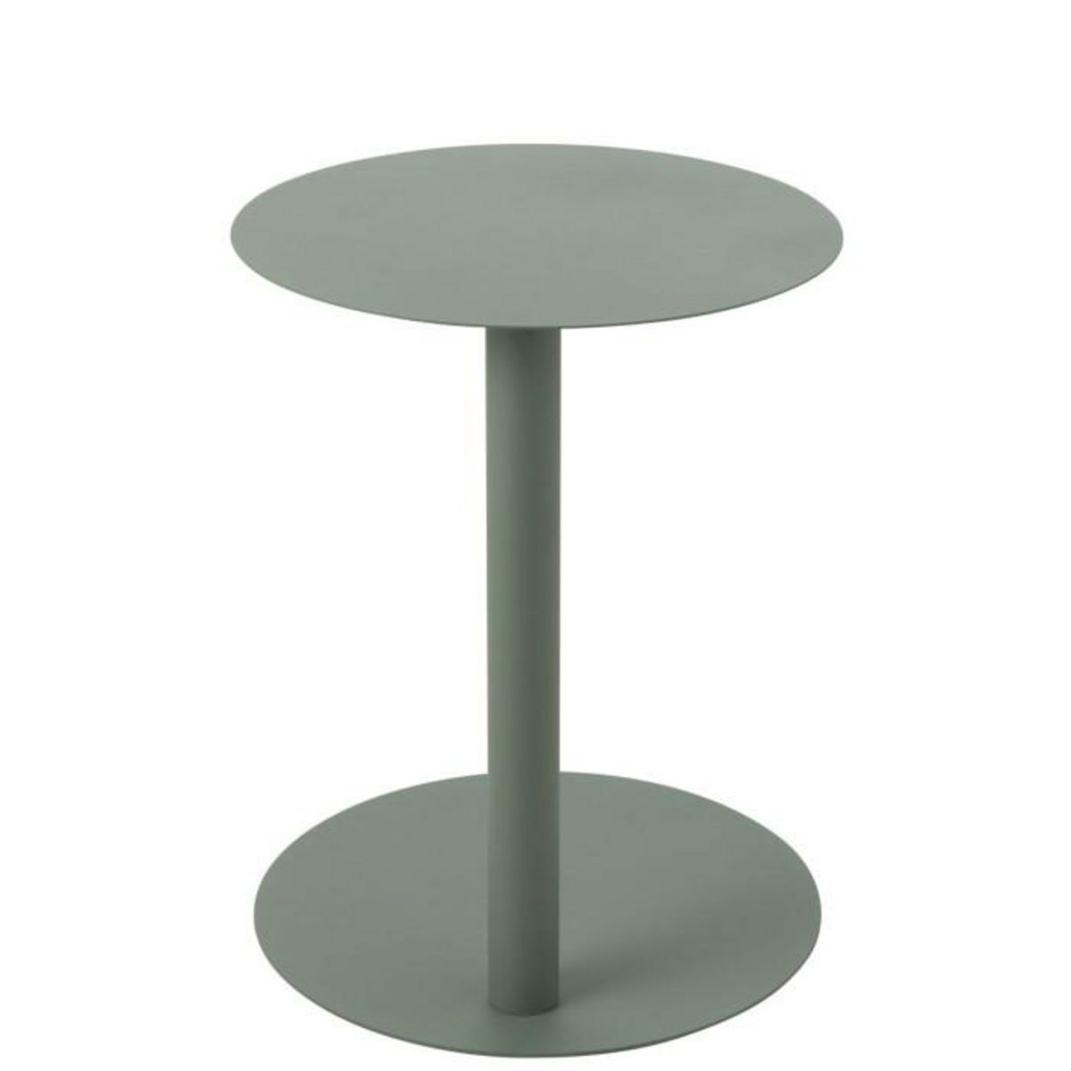 Paris Prix Table d'Appoint Ronde en Métal  Reva  50cm Vert