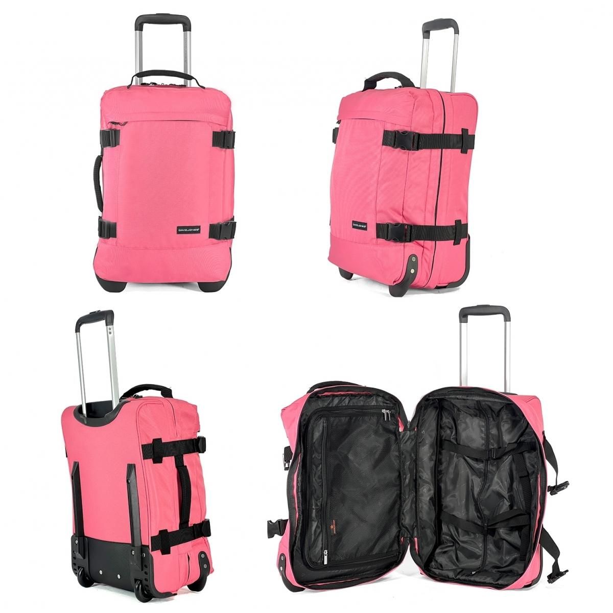 David Jones Sac de voyage cabine à roulettes 35L double compartiment 50cm