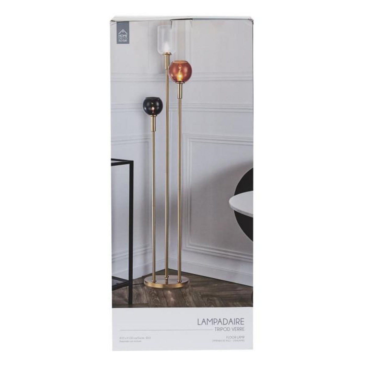 Paris Prix Lampadaire Design  Tripod  150cm Multicolore
