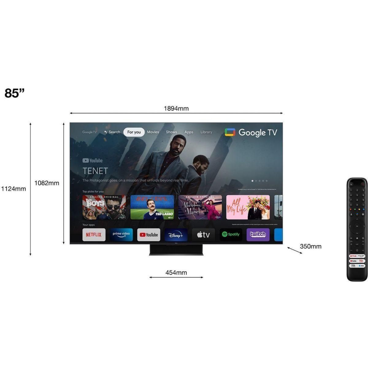 TCL TV QLED Mini LED 85C849