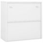 Voir la diapositive 5 : VIDAXL Armoire de bureau avec porte coulissante Blanc 90x40x90cm Acier