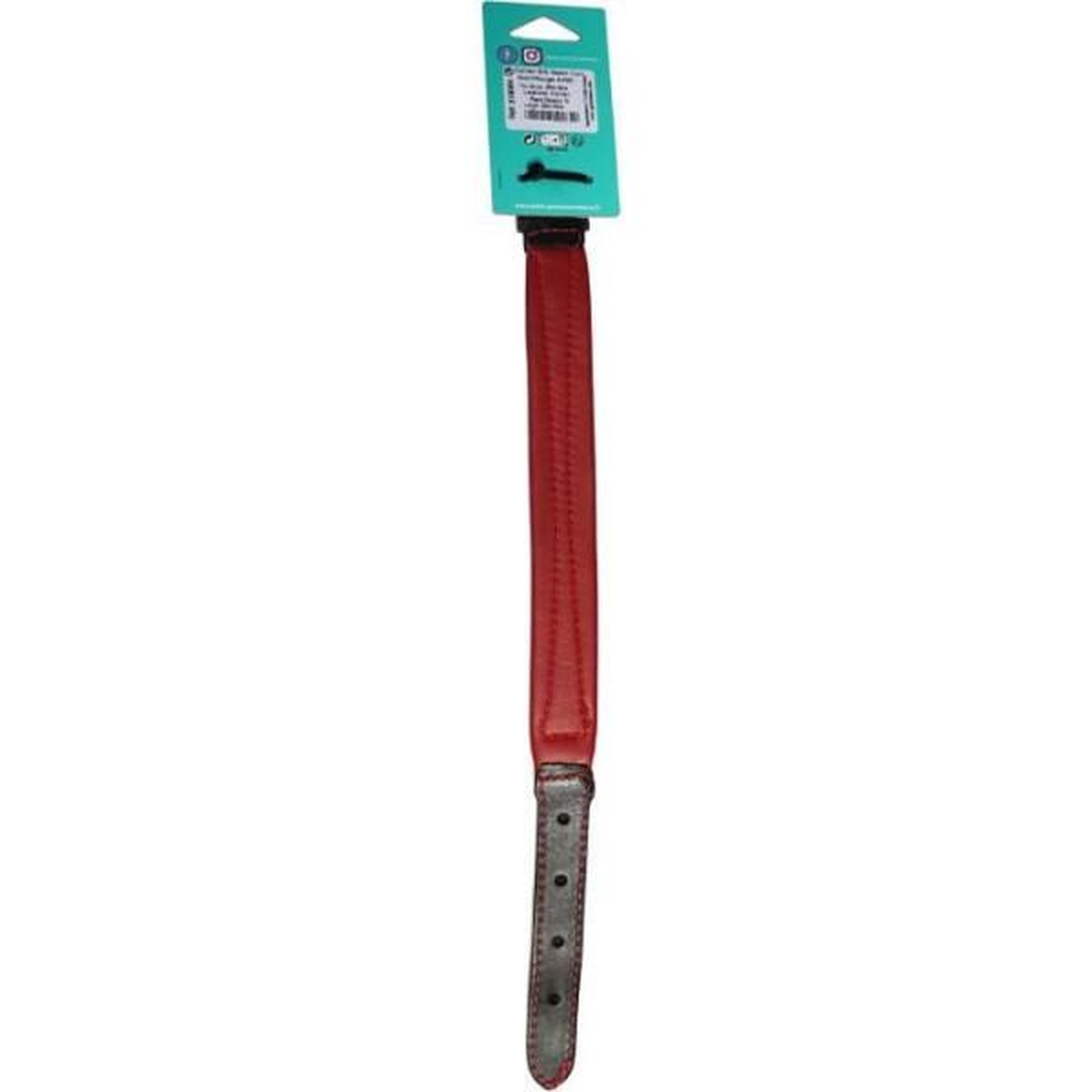 Voir la diapositive 2 : MARKET24 Collier pour chien - aime - basic cuir - cuir vache / agneau - taille l 43-52 cm - noir / rouge
