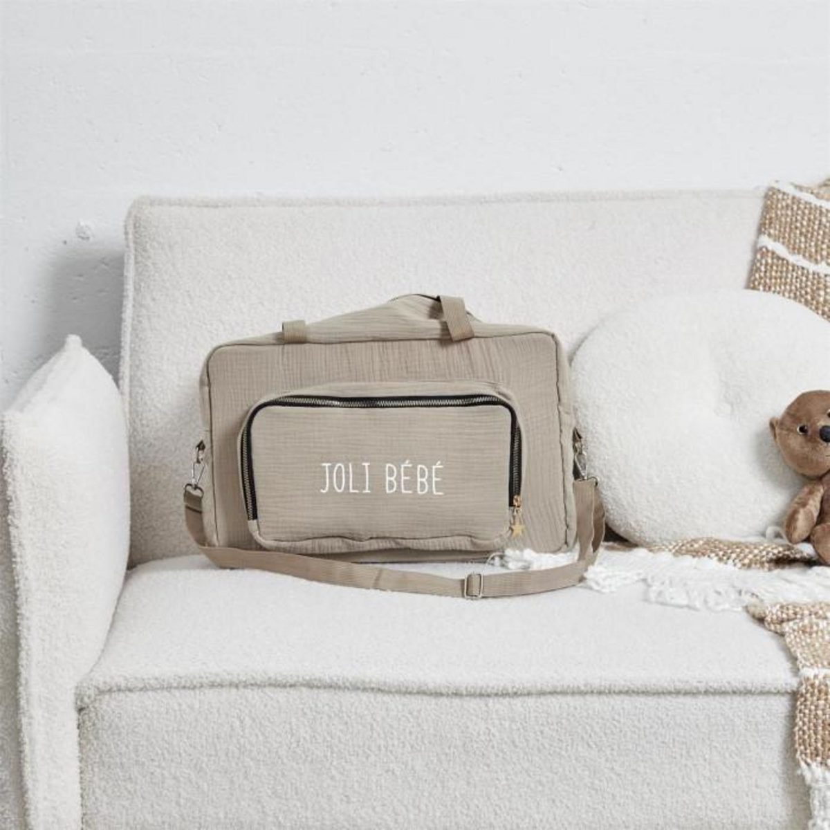 Paris Prix Sac de Transport  Joli Bébé  40cm Taupe