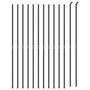 Voir la diapositive 3 : VIDAXL Cloture en treillis metallique avec bride anthracite 1,4x25 m