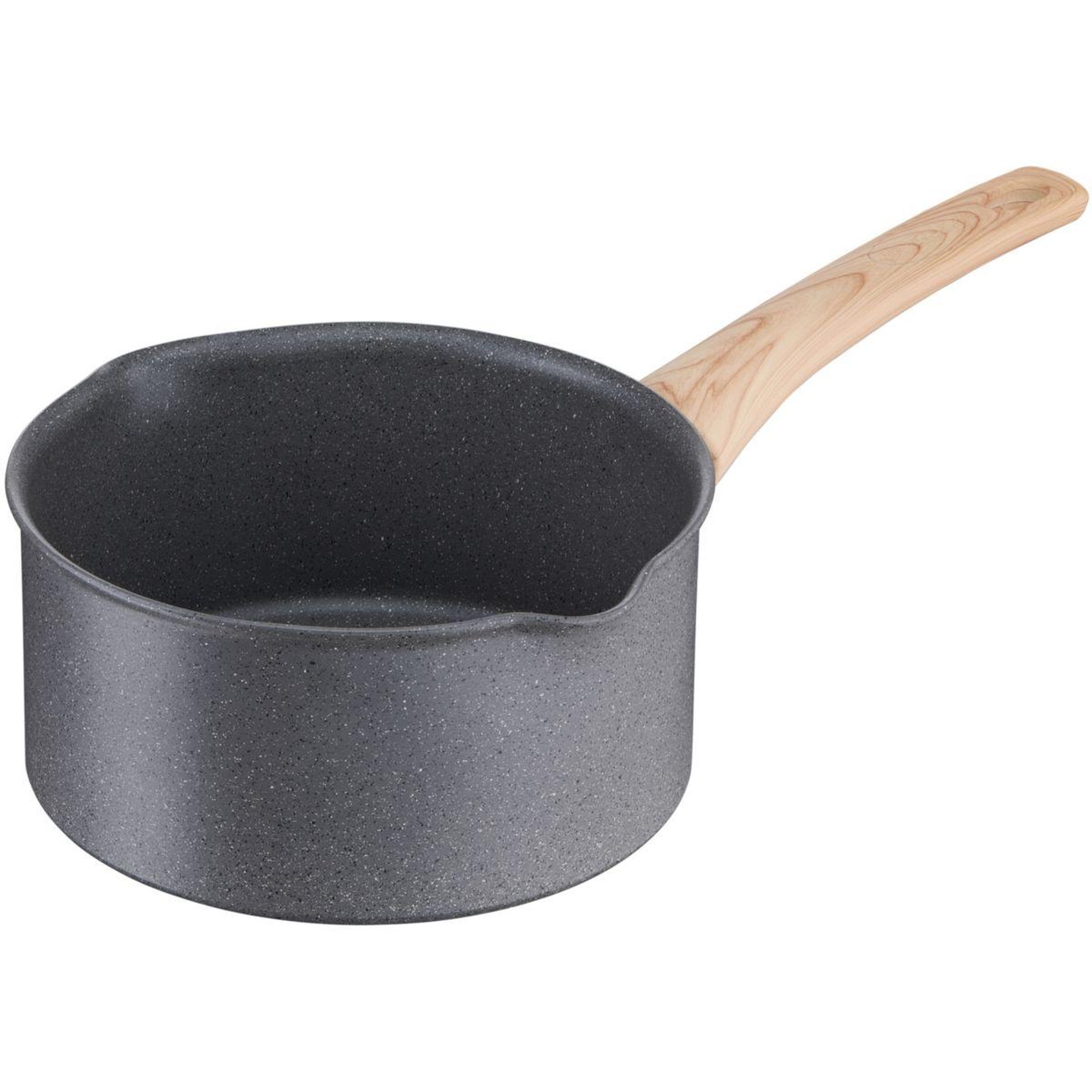 Voir la diapositive 1 : TEFAL Casserole Natural Force 20cm 3L gris moucheté