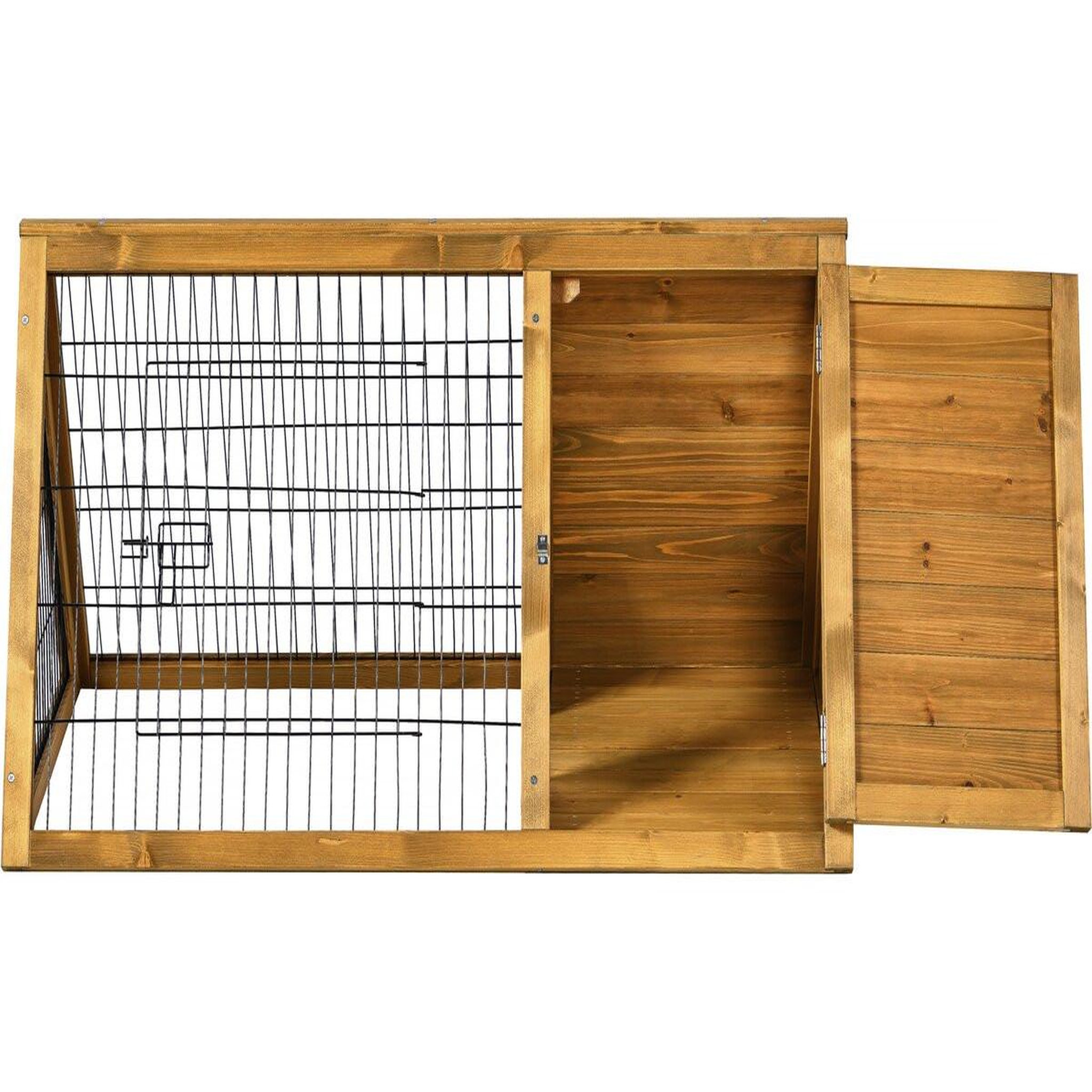 Voir la diapositive 4 : Habitat et Jardin Clapier poulailler  Biscotte  - 100 x 62 x 52 cm - Marron