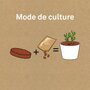  Kit de jardinage : Pot céramique Trèfle à 4 feuilles