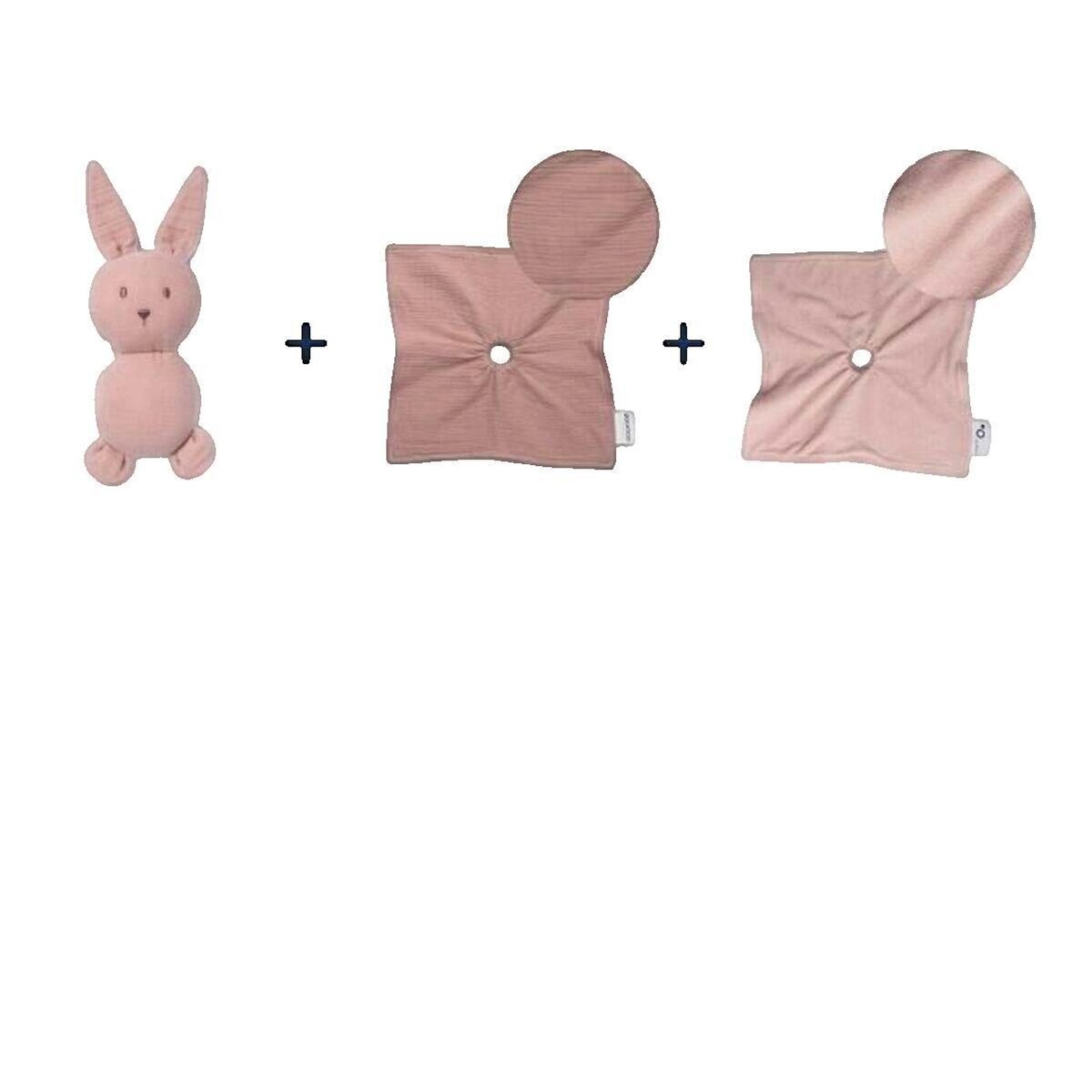 DOUMIE Doudou Doomoo Doudou You&Me rose réversible