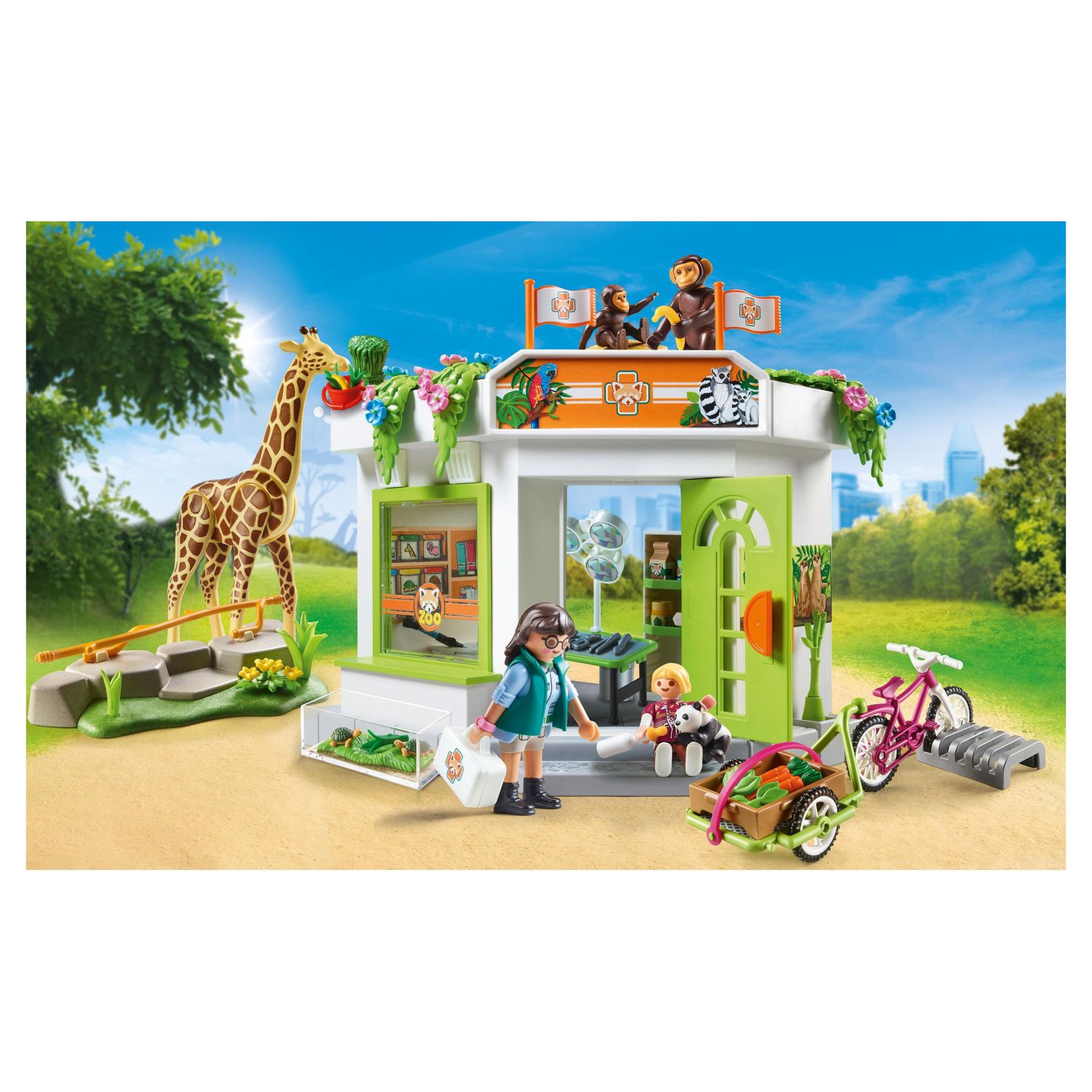 Voir la diapositive 6 : PLAYMOBIL Family Fun 70900 Centre de soins animalier