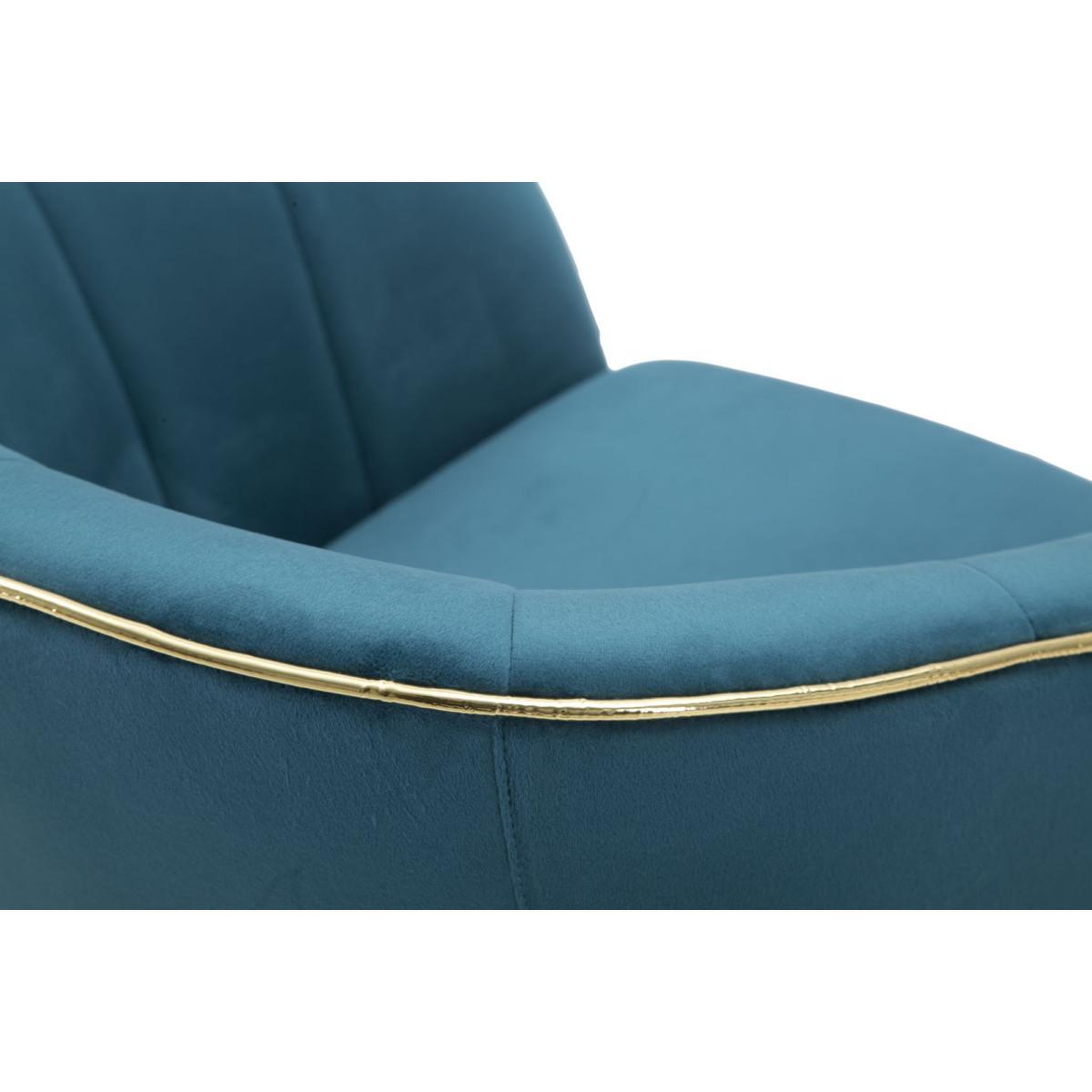 Voir la diapositive 6 : Paris Prix Fauteuil Design en Tissu  Paris  78cm Bleu