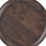 Voir la diapositive 6 : Rendez vous déco Table d'appoint ronde en bois de manguier foncé D40 cm - Palak
