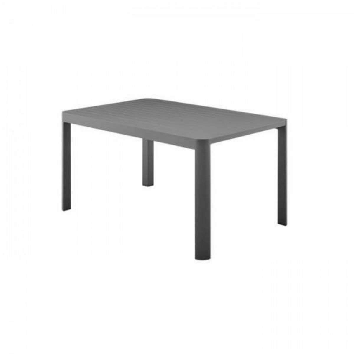 MARKET24 Table de jardin extensible 8 personnes en aluminium - 97/149 x 149 x 149 x 75 cm