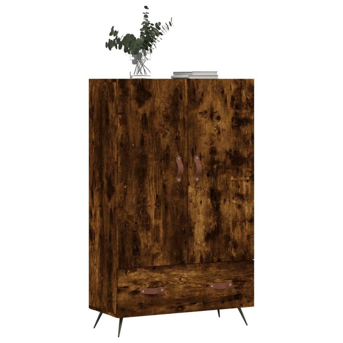 VIDAXL Buffet haut chene fume 69,5x31x115 cm bois d'ingenierie
