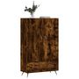 Voir la diapositive 4 : VIDAXL Buffet haut chene fume 69,5x31x115 cm bois d'ingenierie