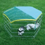 KERBL Kerbl Enclos exterieur pour petits animaux de compagnie hexagonal