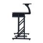 Voir la diapositive 3 : HOMCOM Bureau informatique design en mdf 90 l x 50 i x 95h cm noir