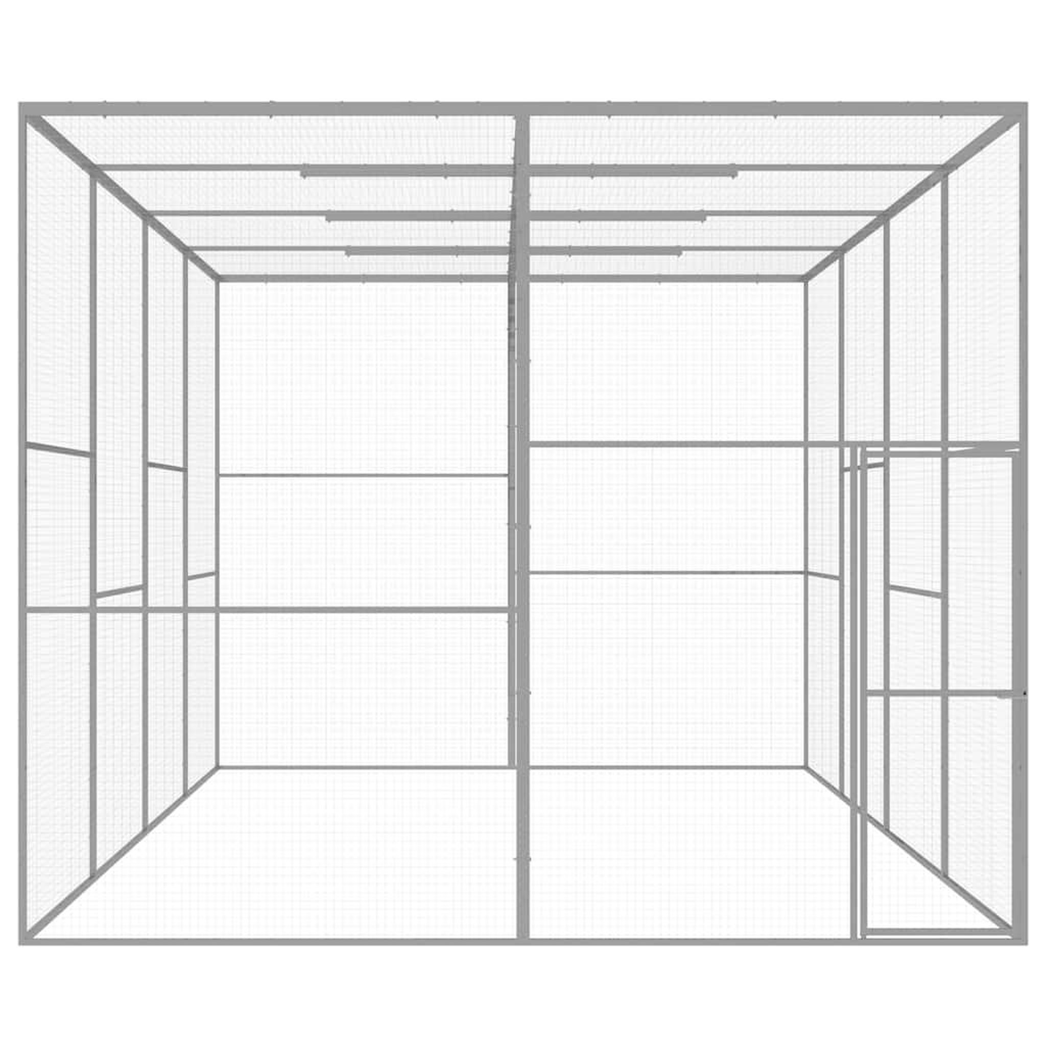 Voir la diapositive 2 : VIDAXL Cage pour chat 6x3x2,5 m Acier galvanise