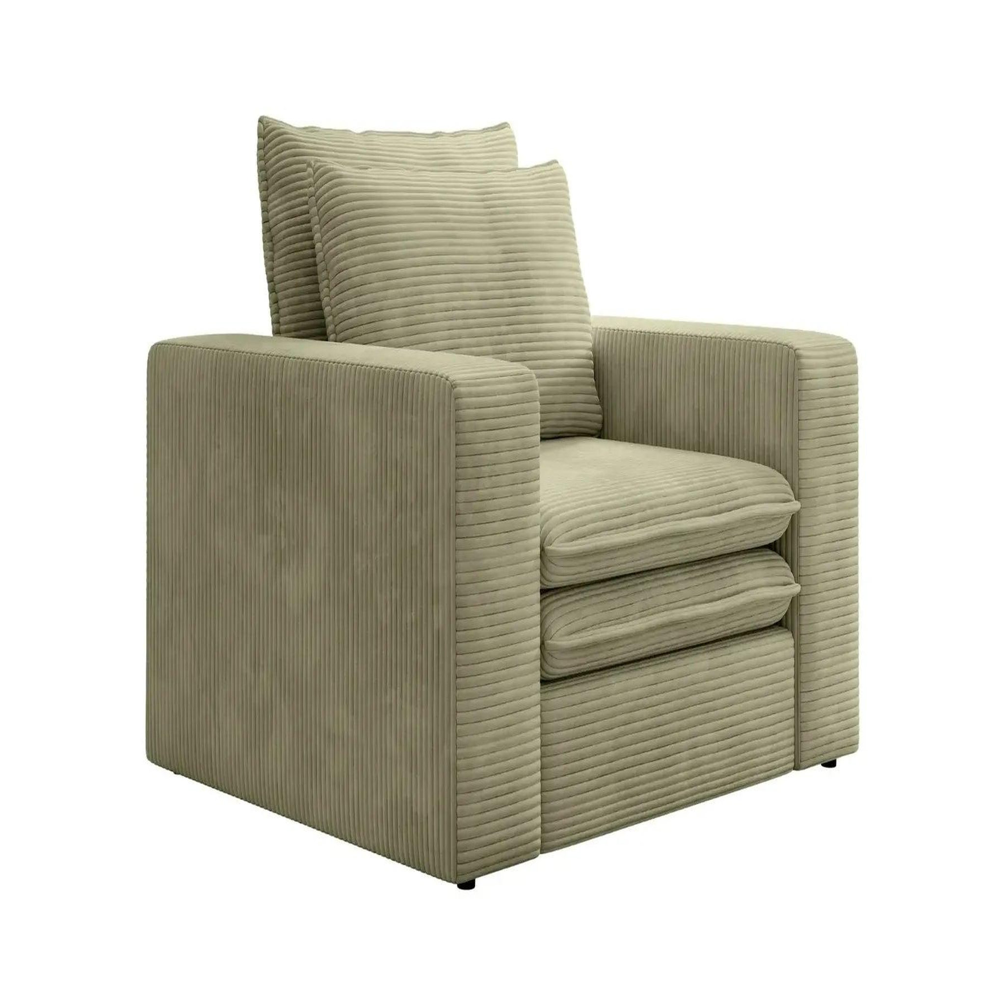 Voir la diapositive 5 : CASANOVA PARIS Oscar - fauteuil en velours côtelé