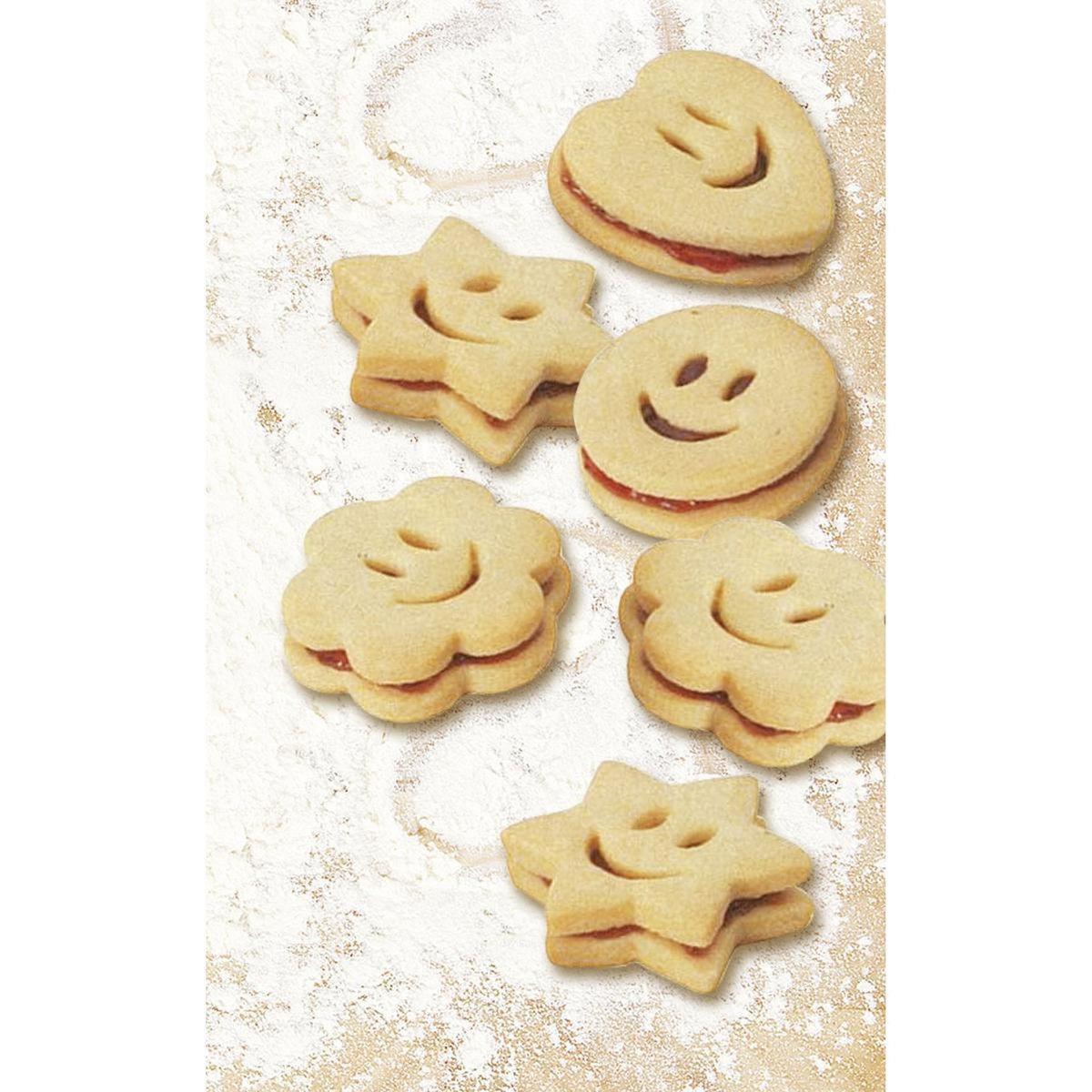 ZENKER Lot de 2 emporte-pièces smiley forme aléatoire Zenker Emporte-pièces