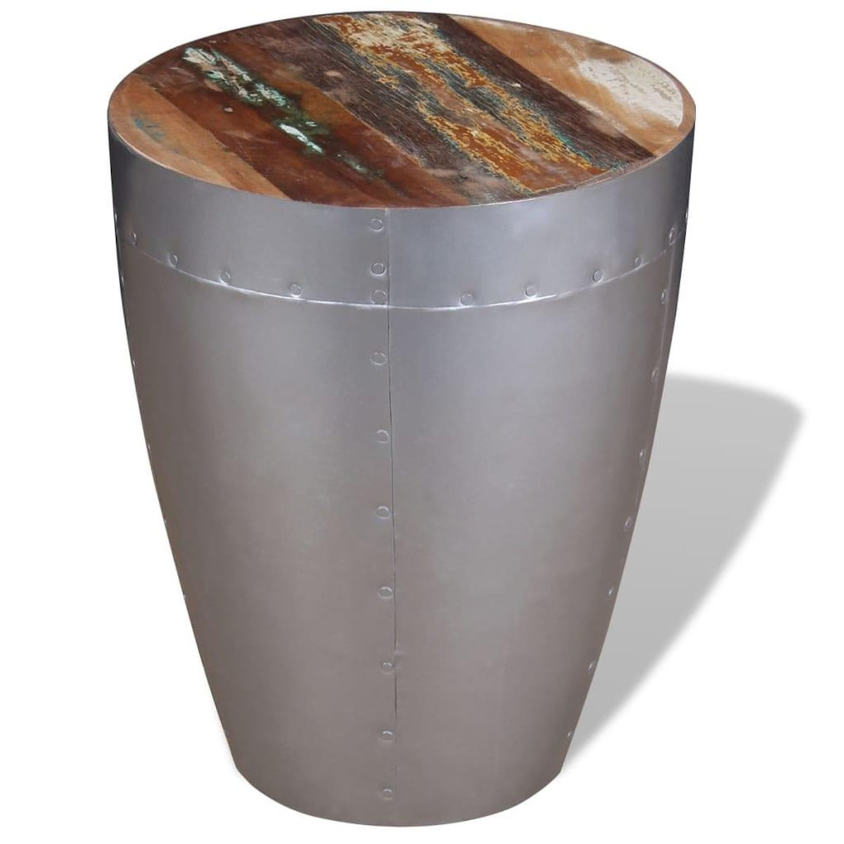 VIDAXL Tabouret aviateur Bois de recuperation massif