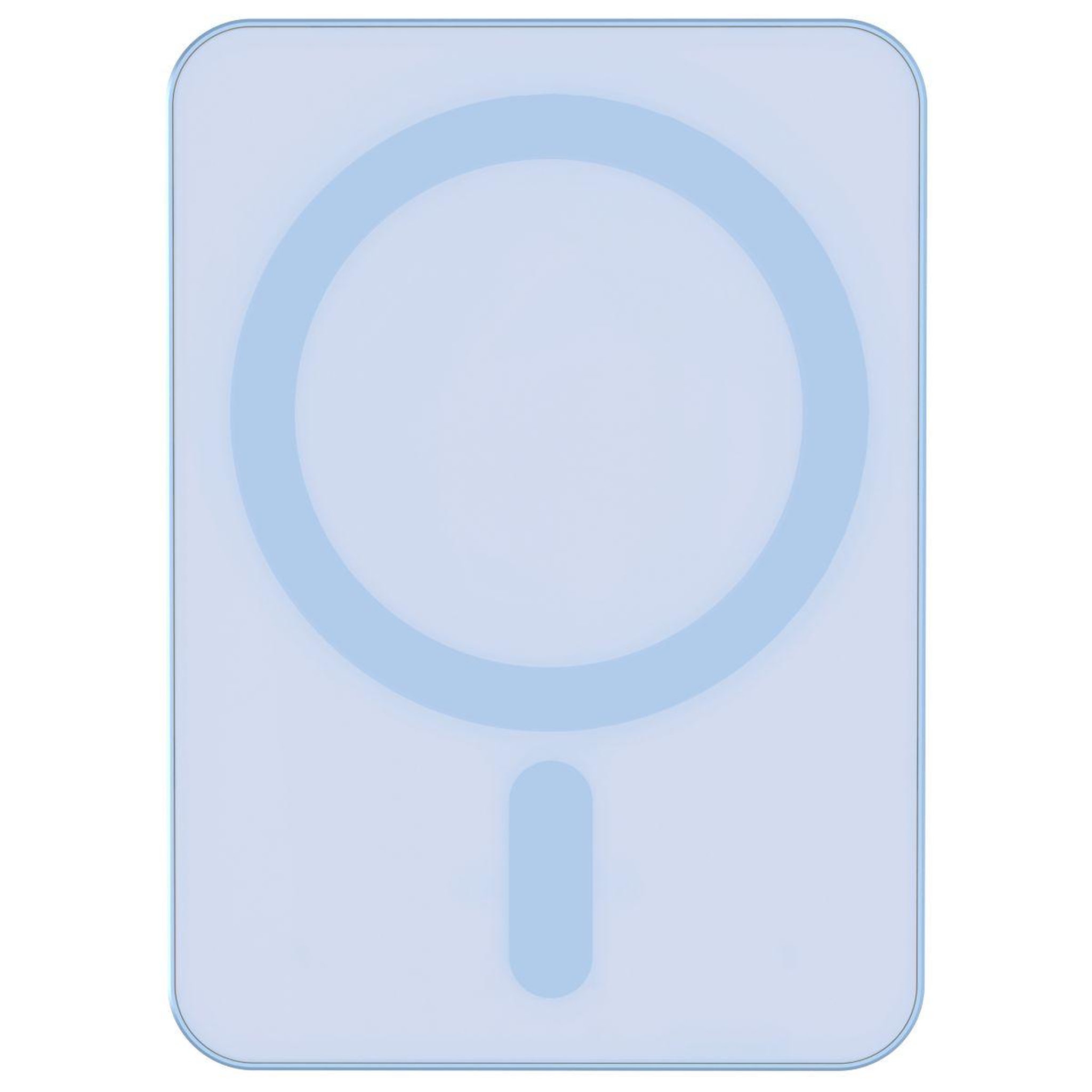 Voir la diapositive 2 : FORCE POWER Batterie externe 5000 mah usb c 15w mini magnet bleu
