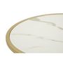Voir la diapositive 6 : Paris Prix Table de Chevet Effet Marbre  Sharon  48cm Blanc & Or