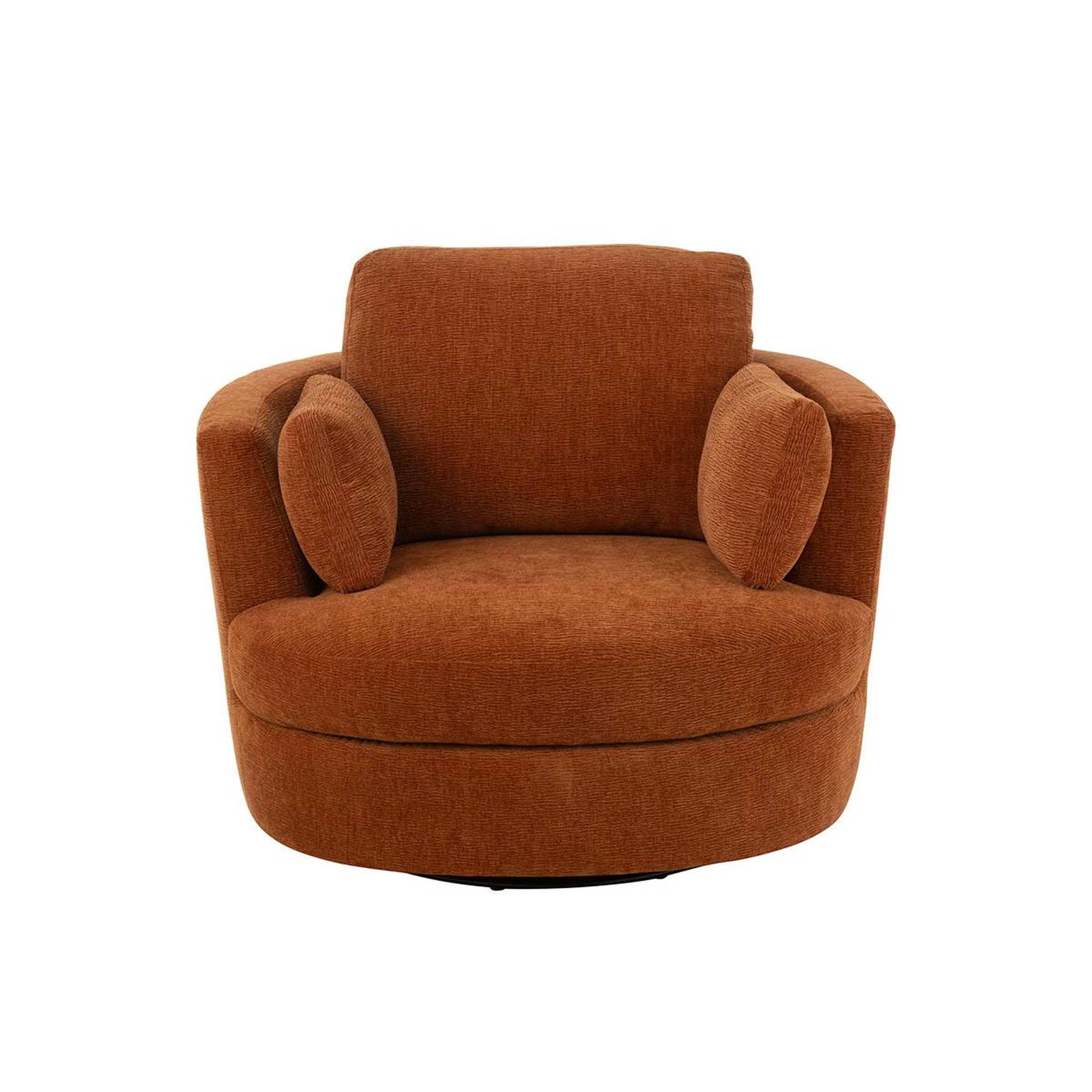 Voir la diapositive 2 : J-LINE Fauteuil pivotant  swiv  109cm orange