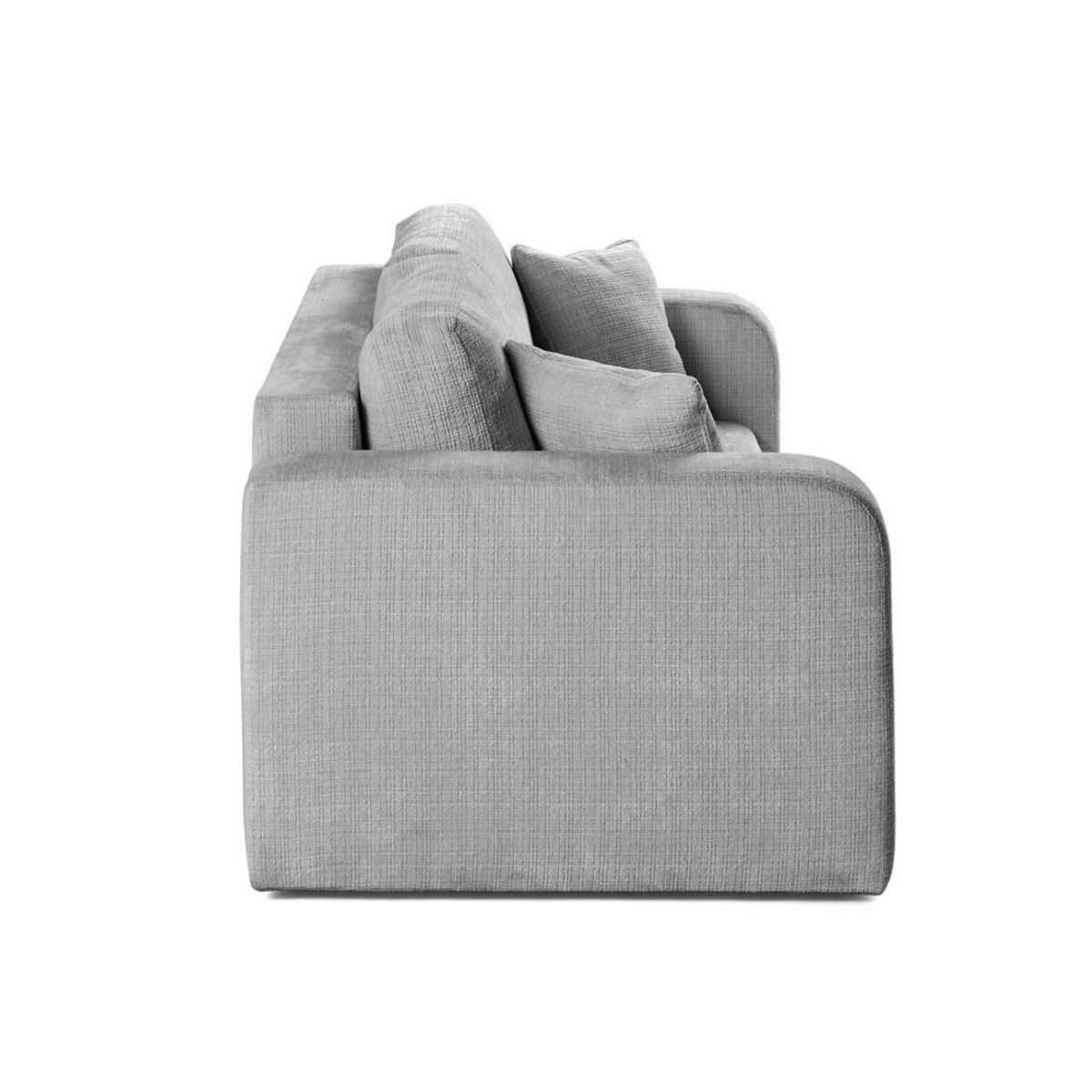 BEST MOBILIER Miro - canapé droit 2 places - en velours texturé