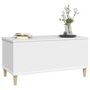 Voir la diapositive 4 : VIDAXL Table basse Blanc 90x44,5x45 cm Bois d'ingenierie